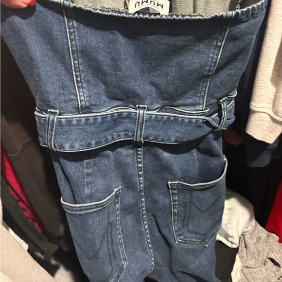 Show Me Your MuMu Blue Denim Jumpsuit - Picture 5 of 10